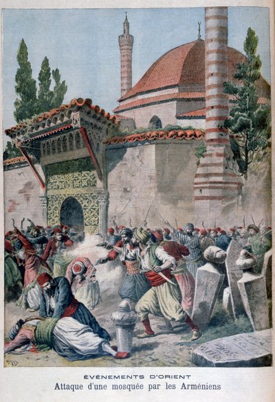 1895 में अर्मेनियाई लोगों द्वारा एक मस्जिद पर हमला द्वारा हेनरी मेयर