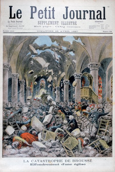 एक चर्च का पतन, ब्रूस, फ्रांस, 1897 द्वारा हेनरी मेयर