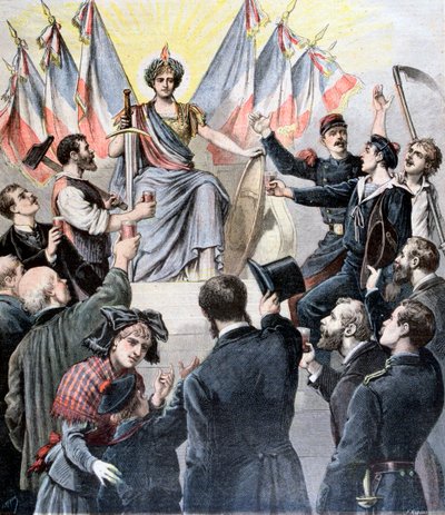 नया साल मुबारक हो फ्रांस !, 1891 द्वारा हेनरी मेयर