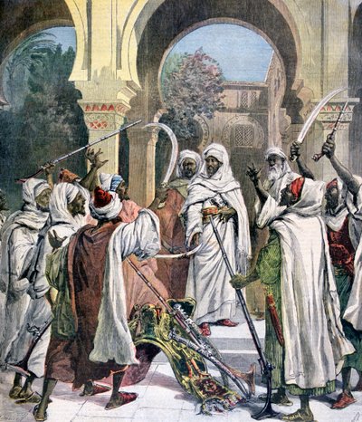 1892 में मोरक्को के सुल्तान के लिए आदिवासी प्रमुखों ने शपथ ग्रहण की द्वारा हेनरी मेयर