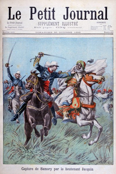 1898 में ग्वेलेमौ के पास लेफ्टिनेंट जैक्विन द्वारा टूरे समोरी पर कब्जा। द्वारा हेनरी मेयर