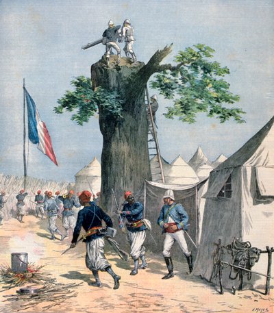 हौट-नाइजर की रक्षा, फ्रांसीसी सूडान, 1891 द्वारा हेनरी मेयर