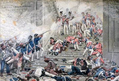 10 अगस्त 1792, 1892 को ट्यूलरीज का अधिग्रहण द्वारा हेनरी पॉल मोट्टे