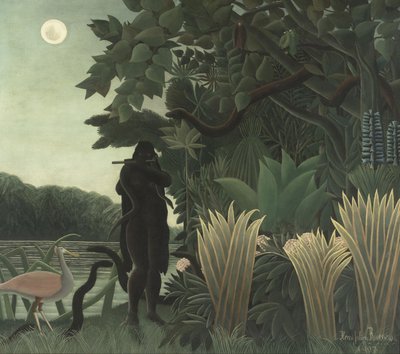 द स्नेक चार्मर, 1907 द्वारा Henri Rousseau