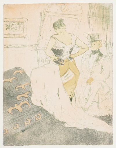 वे: वुमन इन ए कोर्सेट, 1896। द्वारा हेनरी डे टूलूस लॉटरेक