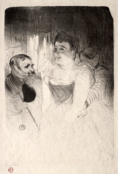 द लॉजिक इन द लोगे, 1894। द्वारा हेनरी डे टूलूस लॉटरेक