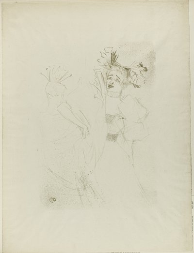 चिलपेरिक में ऋणदाता, पूर्ण चेहरा द्वारा Henri de Toulouse-Lautrec