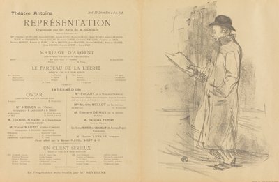 सिल्वर वेडिंग, द बर्डन ऑफ़ लिबर्टी, ए सीरियस क्लाइंट [रेक्टो], 1897। द्वारा हेनरी डे टूलूस लॉटरेक