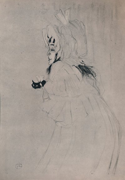 मिस मई बेल्फ़ोर्ट का स्वागत करते हुए, c.1895, 1946। द्वारा हेनरी डे टूलूस लॉटरेक