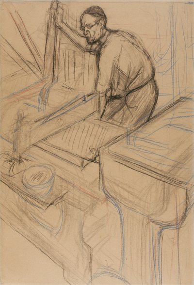 अध्ययन, c.1893 द्वारा हेनरी डे टूलूस लॉटरेक