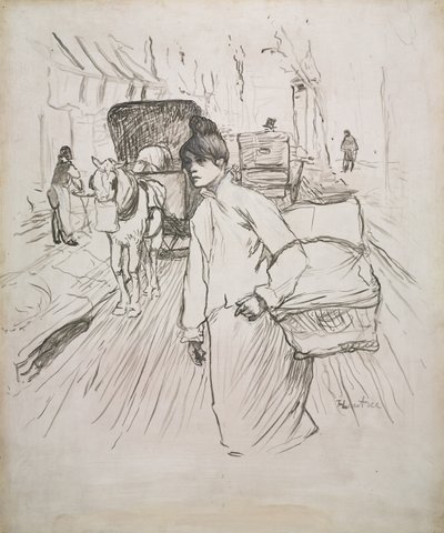 द लॉन्ड्रेस, 1888। द्वारा हेनरी डे टूलूस लॉटरेक
