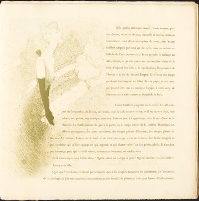 यवेटे गिल्बर्ट, 1894। द्वारा हेनरी डे टूलूस लॉटरेक