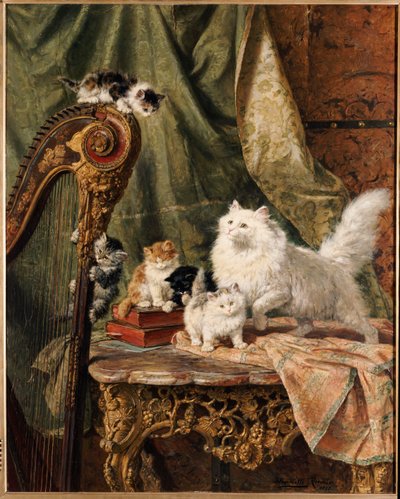 ए म्यूजिकल इंटरल्यूड, 1897 द्वारा Henriëtte Ronner Knip