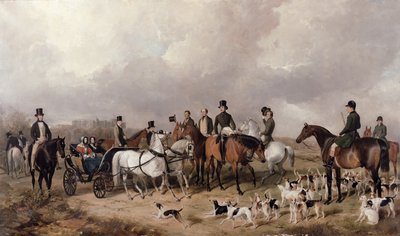 1845 में ग्रेट पार्क में विंडसर में प्रिंस कंसर्ट के हैरियर की बैठक द्वारा हेनरी बैरड