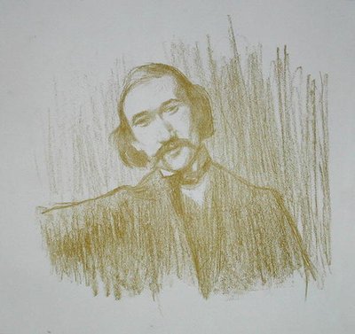 आंद्रे गिडे (1861-1942) 1901 (लिथो) द्वारा हेनरी बैताल