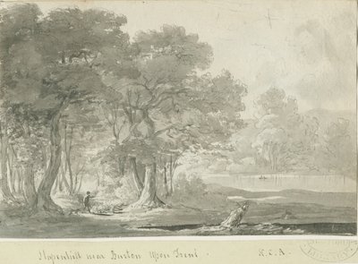 बर्टन-अपॉन ट्रेंट - स्टैपेनहिल: सेपिया ड्राइंग, एन डी [1788-1855] (ड्राइंग) द्वारा हेनरी कर्जन ऑलपोर्ट