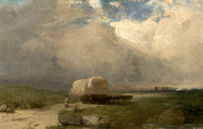 कैरियर का वैगन, c.1845 द्वारा हेनरी डॉसन