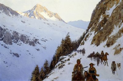 द ट्रेल ओवर द दर्रा, 1910 द्वारा हेनरी फ्रेंकोइस फैनी