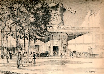 ले मौलिन रूज डेड वास्तव में पिएरोट्स कैंडल है। c1927, 1927 द्वारा हेनरी फ्रैंक्स वारिंग