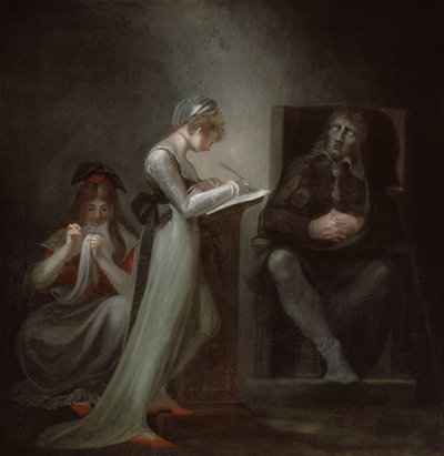 मिल्टन डिक्टेटिंग टू हिज़ डॉटर, 1794 द्वारा जोहान हेनरिक फुसली