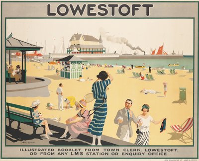 पोस्टर विज्ञापन Lowestoft द्वारा हेनरी जॉर्ज गॉथोर्न