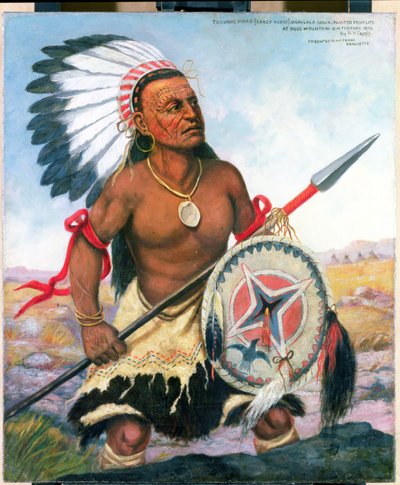 क्रेजी हॉर्स का चित्रण, 1876 द्वारा Henry H. Cross