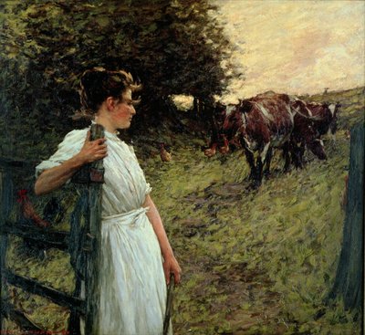 द किसान की बेटी, 1890 के दशक द्वारा Henry Herbert La Thangue