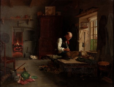द गाँव दर्जी, c.1851 द्वारा हेनरी हेथरिंगटन इमर्सन