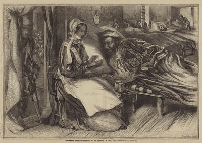 क्रिसमस चैरिटी, पूर्व में एक अस्पताल का इंटीरियर द्वारा Henry James Townsend