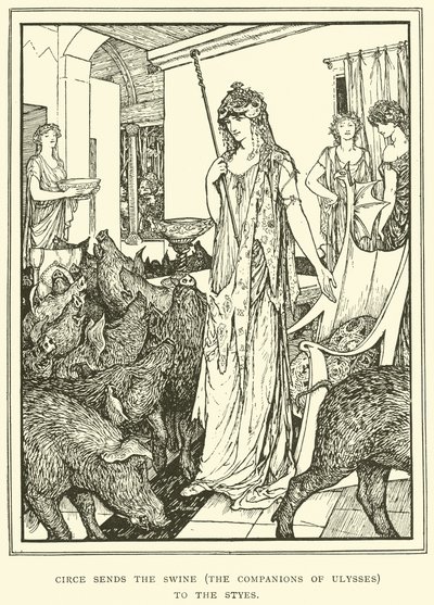 Circe स्टाइल में स्वाइन (Ulysses के साथी) भेजता है द्वारा हेनरी जस्टिस फोर्ड