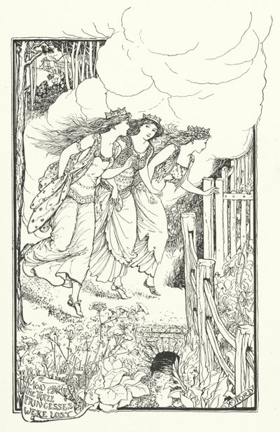 कैसे तीन राजकुमारियों को खो दिया गया (उत्कीर्णन) द्वारा हेनरी जस्टिस फोर्ड