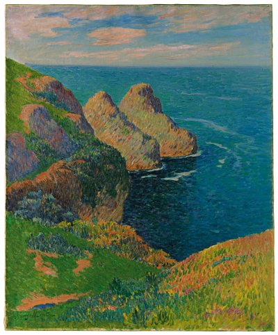 1895 में समुद्र के किनारे चट्टानें द्वारा Henry Moret