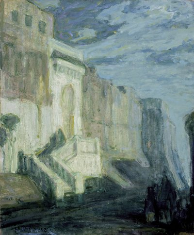 चांदनी: टंगियर्स की दीवारें, c.1913-14 द्वारा हेनरी ओसावा टेनर