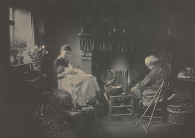 डॉन और सूर्यास्त, 1885। द्वारा हेनरी पीच रॉबिन्सन