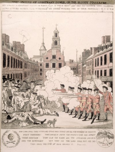 बोस्टन नरसंहार, 5 मार्च 1770 द्वारा हेनरी पेलहम