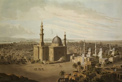 ग्रैंड काहिरा का दृश्य, डैनियल हैवेल (1785-1826) 1809 द्वारा उकेरा गया द्वारा हेनरी साल्ट