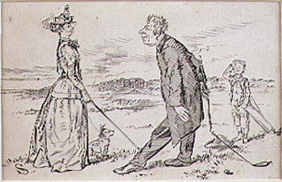 विनम्र गोल्फर, 'ग्राफिक' पत्रिका, पब का चित्रण। c.1870 (लिथो) द्वारा हेनरी सैंडरिकॉक