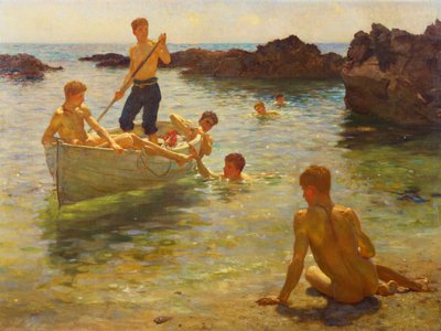 मॉर्निंग स्प्लेंडर, 1922 द्वारा Henry Scott Tuke