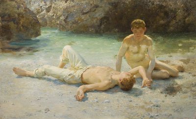 दोपहर की गर्मी द्वारा Henry Scott Tuke