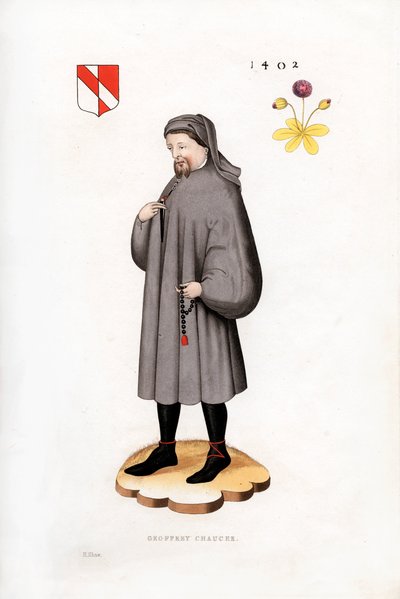 जेफ्री चौसर, 1402, 1843। द्वारा हेनरी शॉ