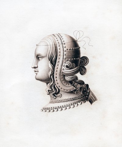 हेडड्रेस, 16 वीं शताब्दी की शुरुआत में, 1843। द्वारा हेनरी शॉ