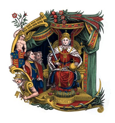 प्रारंभिक पत्र सी, 1563, 1843। द्वारा हेनरी शॉ