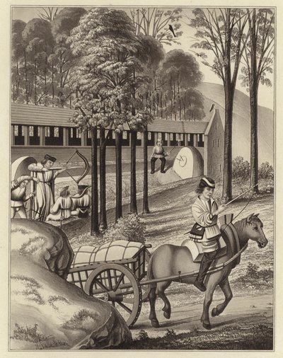 बट पर शूटिंग, तारीख 1496 द्वारा हेनरी शॉ