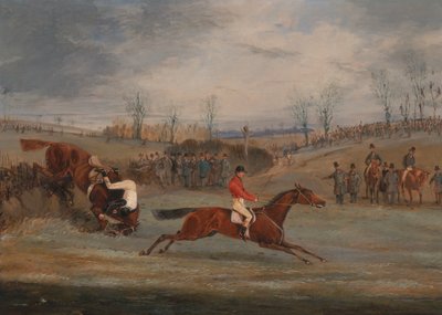 स्टीपलचेज के दृश्य: नियर द फ़िनिश, सीए। 1845. द्वारा हेनरी थॉमस अल्केन
