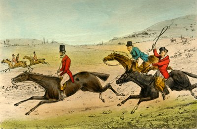 स्वेल और सरे। द हाउंड्स इन फुल क्राई, 1838 द्वारा हेनरी थॉमस अल्केन