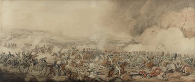 वाटरलू की लड़ाई, 18 जून 1815 (कागज पर पेंसिल und wc) द्वारा हेनरी थॉमस अल्केन