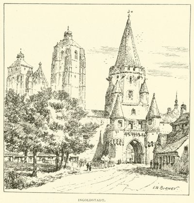 Ingoldstadt (उत्कीर्णन) द्वारा हेनरी विलियम ब्रेवर