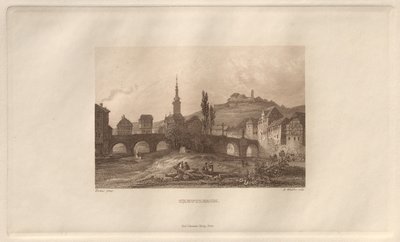 सुरम्य और रोमांटिक राइनलैंड: क्रेउत्ज़्नच, 1928। द्वारा हेनरी विंकल्स