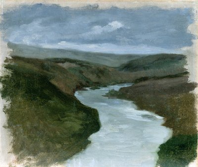 डेन्प्र नदी से लैंडस्केप, c.1878-89 द्वारा हेनरीक हिपोलिट रोडाकोव्स्की
