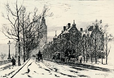 तटबंध, वेस्टमिंस्टर, c1892, 1894 द्वारा हर्बर्ट मेन्ज़ीज़ मार्शल
